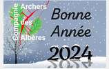 Les archers des Albères vous souhaitent une très bonne année 2024 et vous donnent rendez-vous sur les Pas de tir.