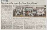 Bons résultats des Archers des Albères